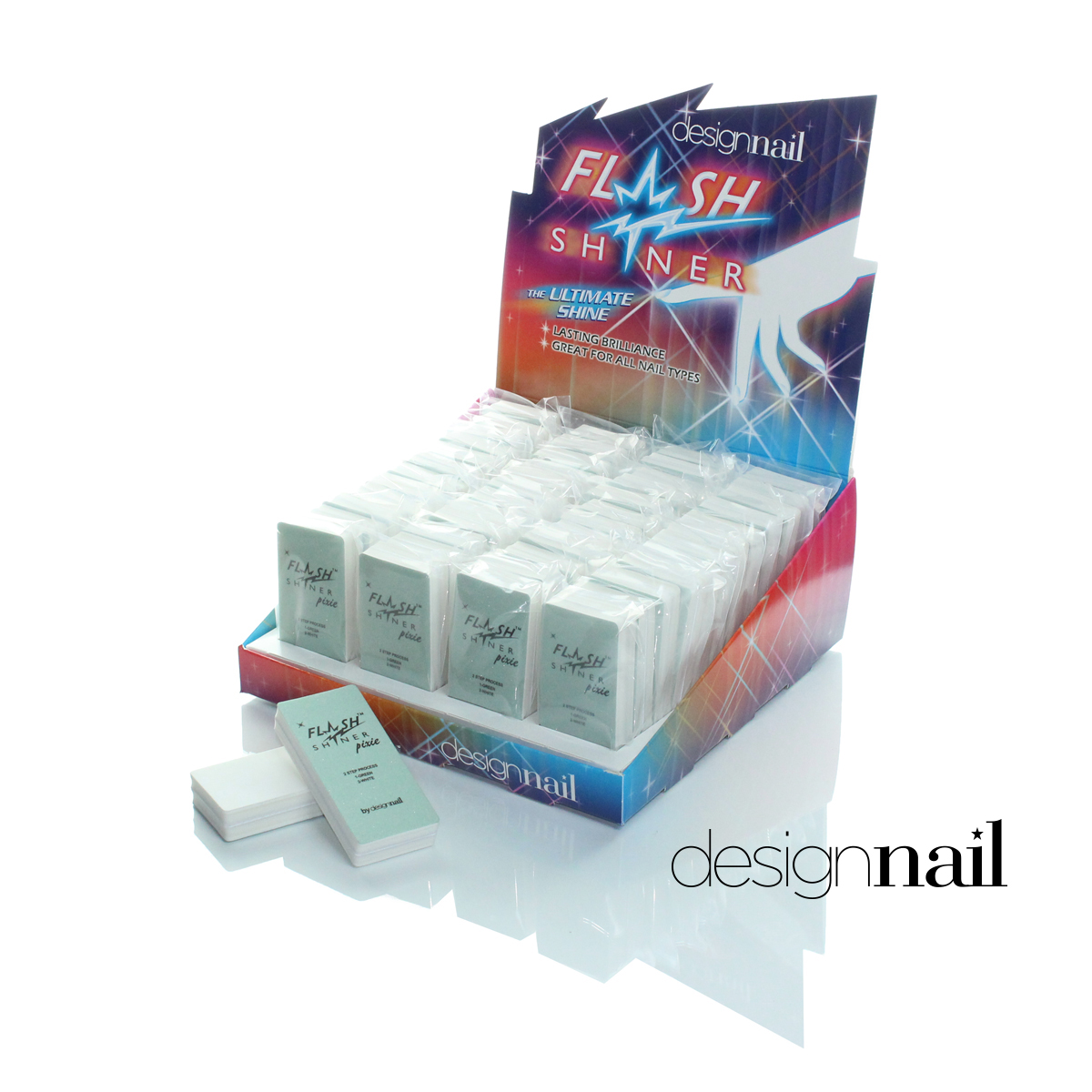 Flash Shiner Pixie 48 Piece Display by Design Nail
